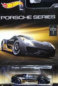 Metal Hot Wheels Porsche Series Black/Gold Porsche 918 Spyder 2/8 - Hot ...