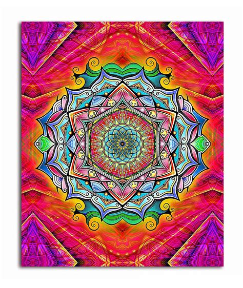 Tamatina Mandala Art Canvas Painting | Rainbow Mandala | Traditional ...