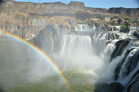 Rainbow Waterfall in Idaho Falls, Idaho