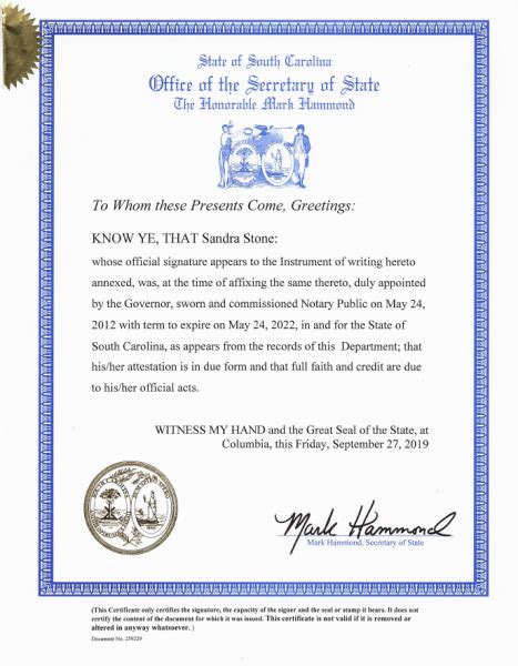 怎么办南卡罗来纳州 State of South Carolina州务卿公证认证？ | 办理中国签证