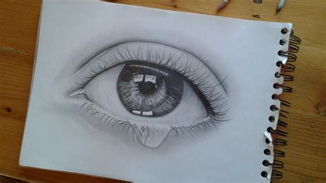 How To Draw An Eye Crying For Beginners