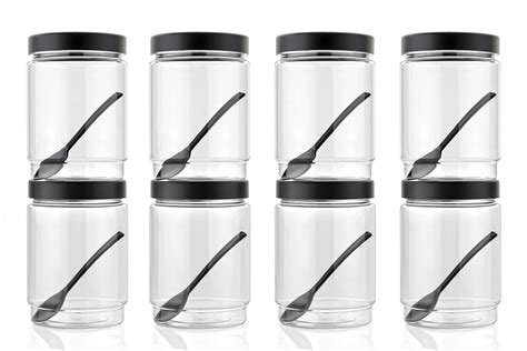 Buy i INSIDE EDIT Kitchen Containers Set with Spoon Plastic Transparent ...