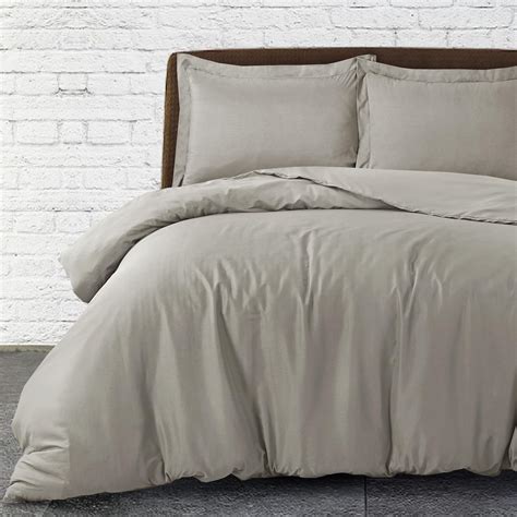SereneSleep Twin Duvet Cover Set Linen - Soft Brushed Microfiber Duvet ...