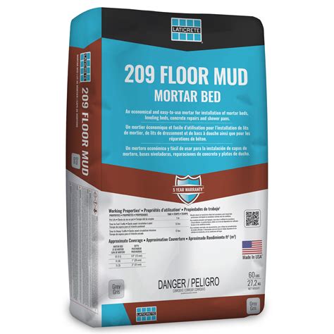 Laticrete Mortar 209 Floor Mud (Dry Pack) 50lb – Factory Tile Depot Inc