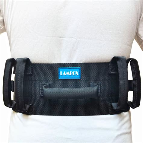 Lambox Gait Belt Transfer Belt With 7 Nylon Padded Handles | Desertcart ...