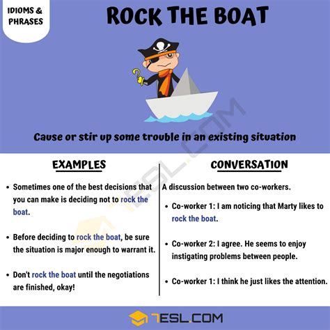 "Rock the Boat" Meaning, Origin and Examples • 7ESL