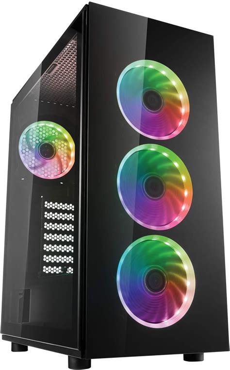 Case PC Gaming FOIFKIN M1 - Legno Noce E 4 Ventole ARGB, ATX Mid-Tower