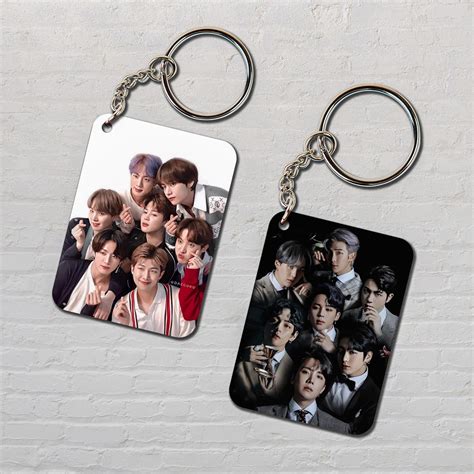 2 Combo Premium BTS (K-pop Fan BTS Army) Printed Key chains Combo For ...
