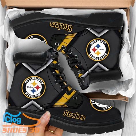 Pittsburgh Steelers Football Team Leather Boots Unique Gift For Fans ...