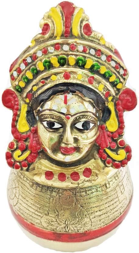 Real Craft Goddess Laxmi Devi Manak Mukha Sacred Face Kalasha Lota ...