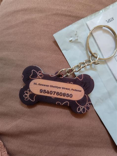 Personalized Acrylic Dog Tags - Double-Sided Custom Printing - Pet ID ...