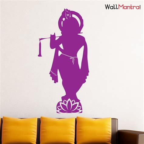 WALLMANTRA Sri Krishna Wall Decal Wall Sticker : Size S(12x24) inches ...