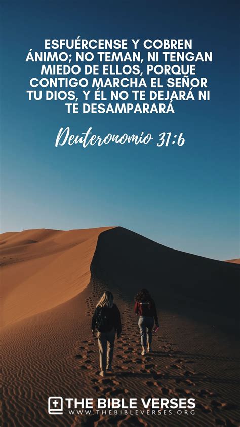 Versículos Bíblicos de Fortaleza - Deuteronomio 31:6 | Versículos ...
