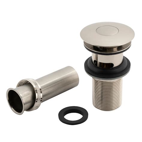Keeney Brushed Nickel Bathroom Decorative Sink Drain K820-75BN at Lowes.com
