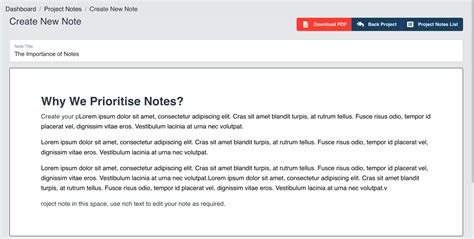 Project Notes 的图像结果