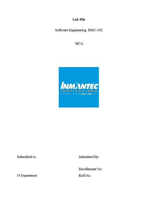 MCA SE Lab File: Software Engineering Practical Programs and Diagrams ...