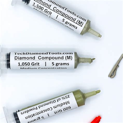 TechDiamondTools Kit of 3 Diamond Lapping Paste Polishing Compound USA ...