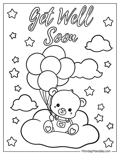 Get Well Coloring Pages