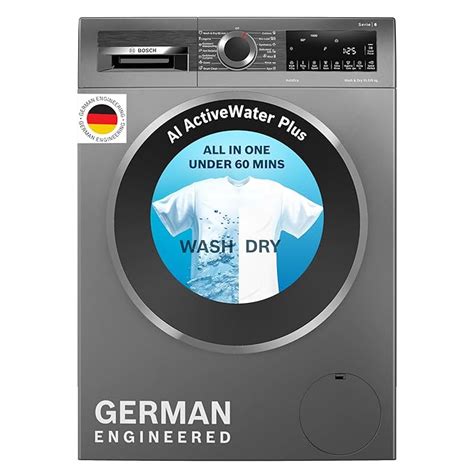 Bosch 10.5/6 KG Inverter Fully Automatic Front Load Washer Dryer