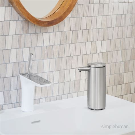 simplehuman Rechargeable Sensor Soap and Sanitizer Dispenser Brushed ...