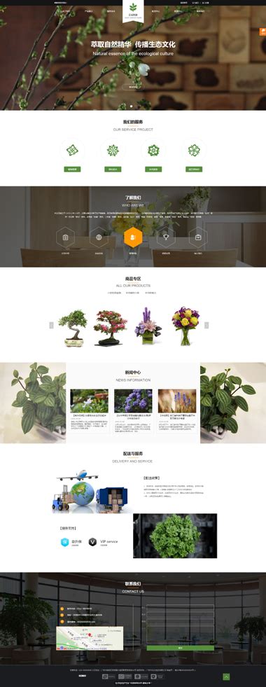 精品网站模板-花卉园艺网站建设-专注网站SEO优化排名-绝对正版