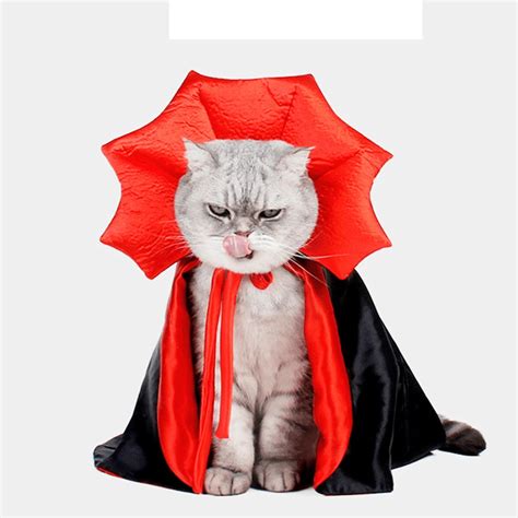 1pc Red & Black Pet Cloak Costume Set For Cats & Dogs. Wearing It Will ...