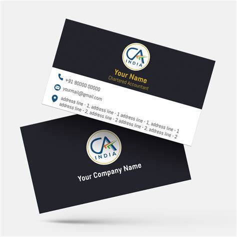 Design and print your CA business cards online for a professional touch ...