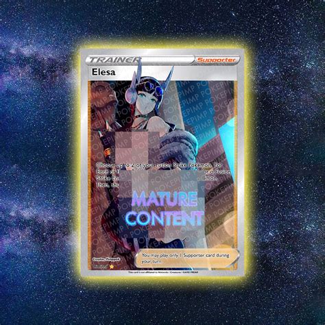 ELESA CUSTOM Sexy Pokemon Card Proxy Fan Card Orica TCG Hentai | Etsy