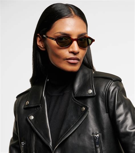 SL 751 Jeanne oval sunglasses in brown - Saint Laurent | Mytheresa