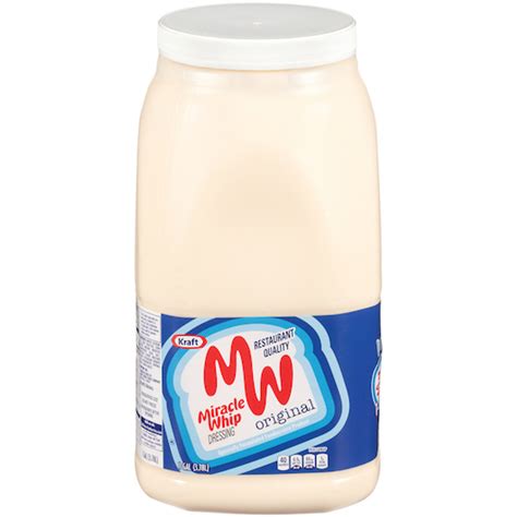 Kraft Miracle Whip Mayonnaise, 1 Gallon, 4 Per Case