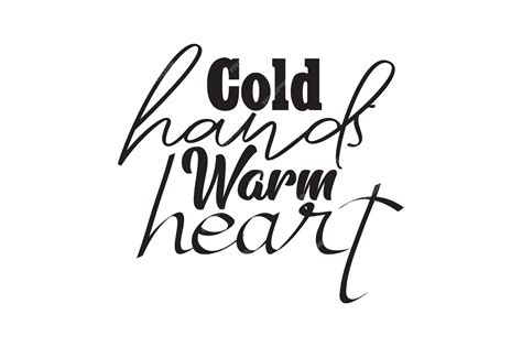 Premium Vector | Cold hands warm heart svg
