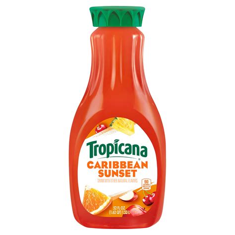Tropicana Caribbean Sunset Juice Drink, 52 oz Bottle - Walmart.com