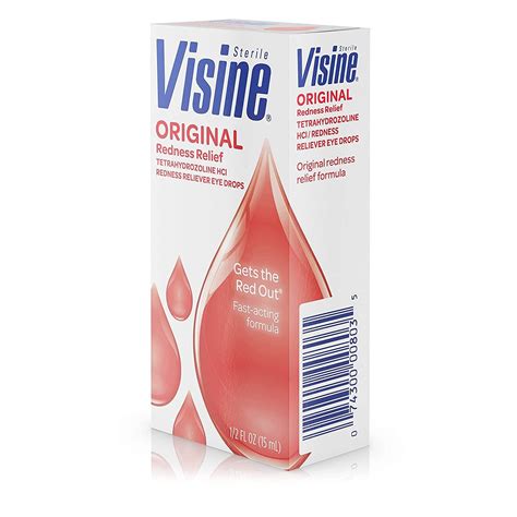 Visine Redness Relief Eye Drops 0.5 fl oz - Original Formula | Buy Now ...