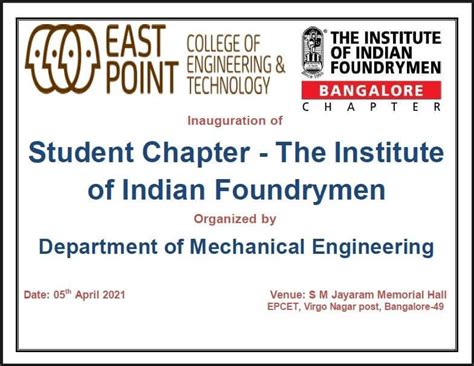 EPCET-East Point College of Engineering and Technology
