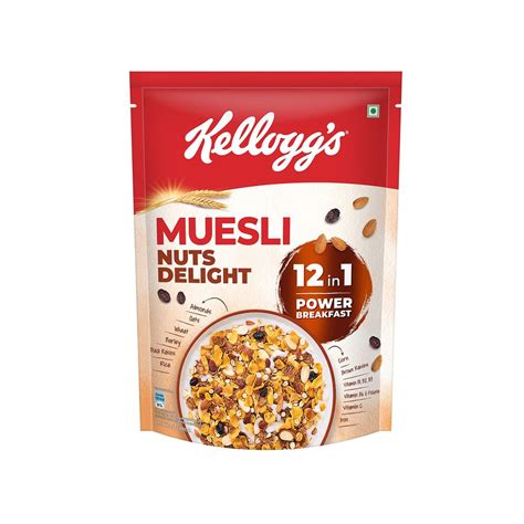 Kellogg's Muesli 20% Nuts Delight 500g – NagaBazaar™