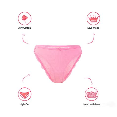 Lola & Mae The Parisian Cut Pack of 1 Hi-Leg Panty-LMP1009-Rose – Nykd ...