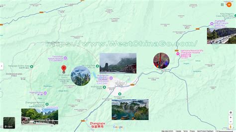 zhangjiajie tourist map - China Tours @WestChinaGo