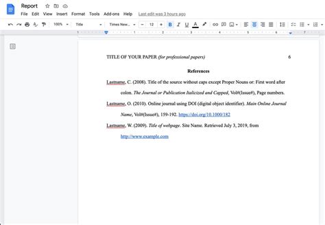 APA Style Examples 的图像结果