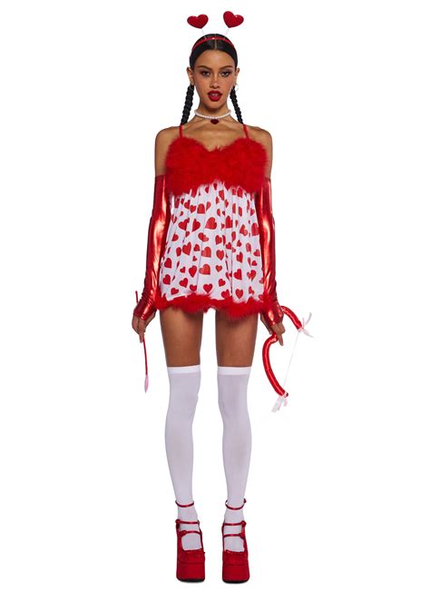 Valentine's Day Cupid Sexy Womens Halloween Costume - Red – Dolls Kill