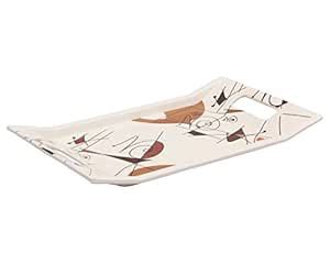 Servewell Trendy Melamine Small Tray - White : Amazon.in: Home & Kitchen