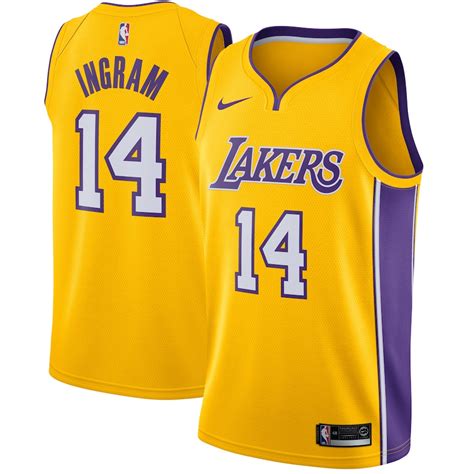 Nike Brandon Ingram Los Angeles Lakers Yellow Swingman Jersey - Icon ...