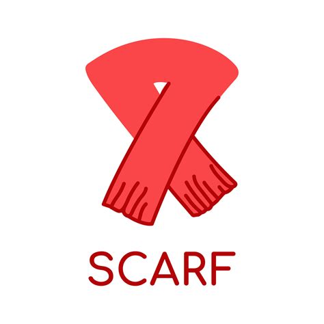 de punto rojo bufanda. palabra en Inglés para niños diccionario ...