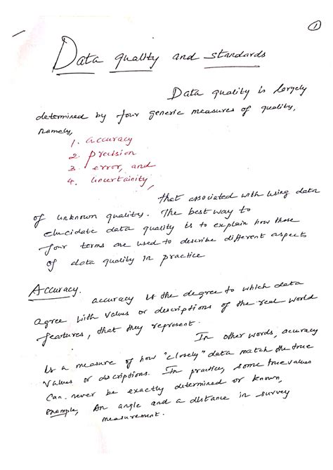 Data quality and standards - B.E - Studocu