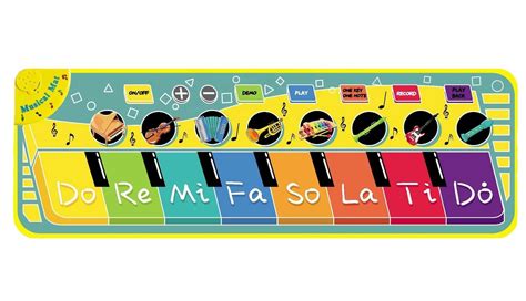 9 Keys Electronic Keyboard Floor Gym Game Dancing Musical Instrument ...