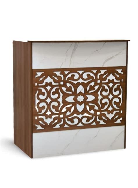 Modern Work Station Reception Table With New Look Office Reception ...
