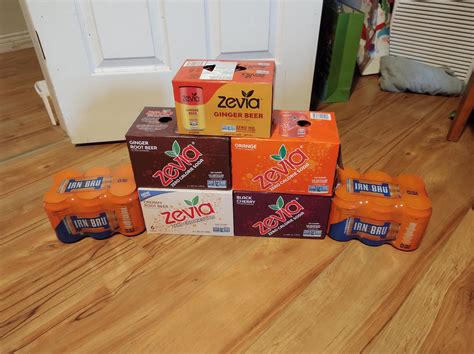 Latest soda haul. Really excited to try the sugar-free ginger beer ...