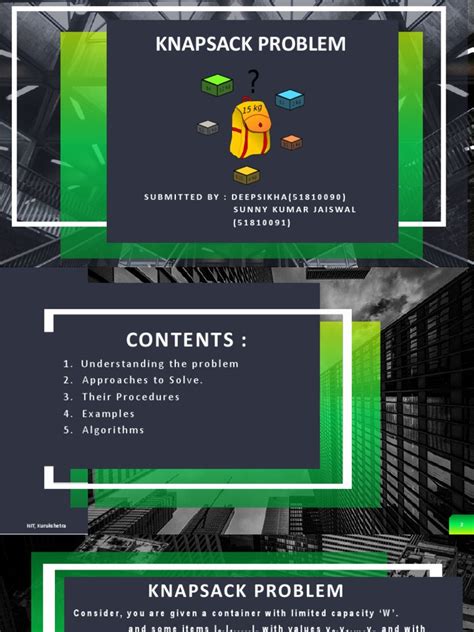 Image result for Knapsack Problem Poster