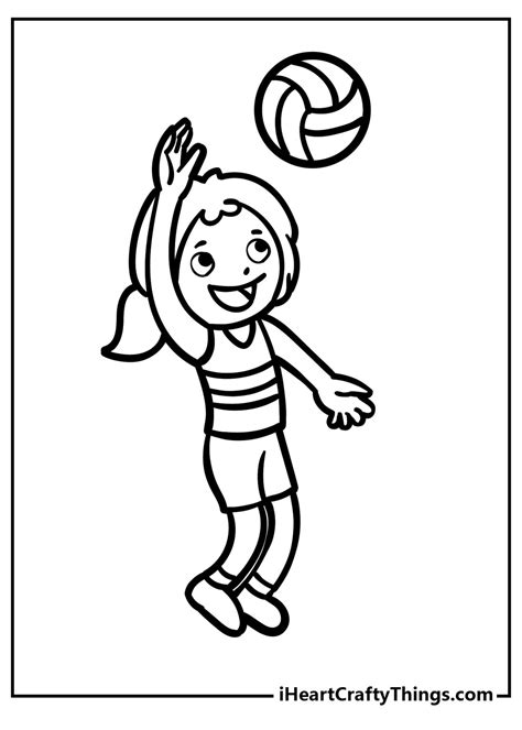 Printable Volleyball Coloring Pages Volleyball Coloring Pages Printable ...