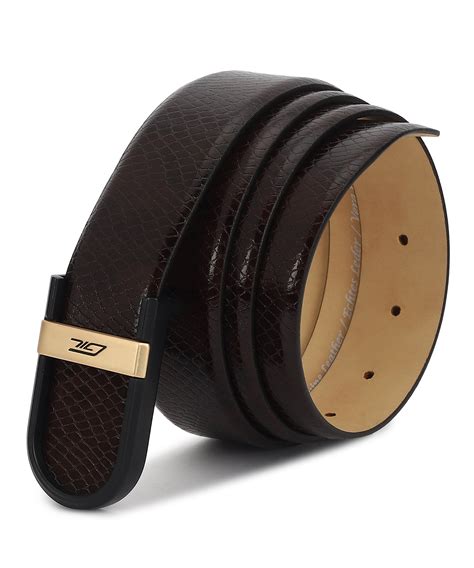 GIL Signature Profile Men's Leather Belt | Wrinkle-free | Matte Black ...