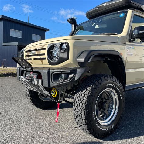 ジムニー JB74・ノマド タイプ2 分割式フロントバンパー ラプターライナー黒塗装済 シエラ カスタムカスタム部品 カスタムパーツ ...